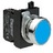 Кнопка нажимная круглая синяя CM101DM (2НО)